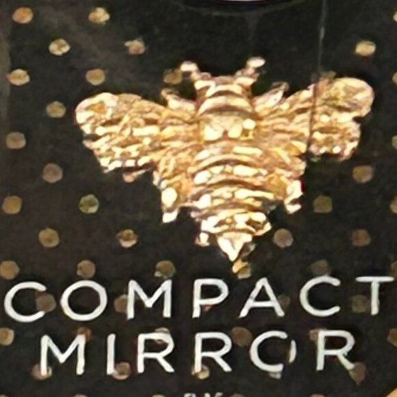 NIB BUMBLE BEE POLKA DOT COMPACT MIRROR BY ARGENTO SC COLLECTION - Picture 5 of 6